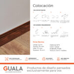 Zócalo de EPS Atrim Line 70 mm PVC Cacao Mate - Imagen 3