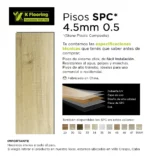 Piso Vinílico Kflooring AquaS Roble Claro 4.5 mm SPC Tránsito Comercial Intenso Click 2,63 m² - Imagen 4