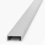 Listello Luxor Atrim 20 mm Aluminio Cromo Mate