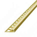 Guardacanto Bullnose Atrim 10 mm Aluminio Oro Brillante