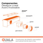 Desagüe Lineal Atrim Aqua Clásico 30 cm Acero Inoxidable Mate - Imagen 5