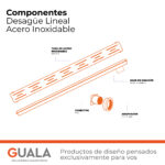 Desagüe Lineal Atrim Aqua Clásico 70 cm Acero Inoxidable Mate - Imagen 5