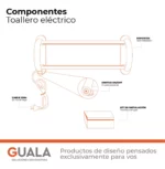Toallero Eléctrico Atrim Coco 48x22 cm Acero Inoxidable - Imagen 4