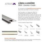Protector de Escalón Grada LED Lumière Atrim 10 mm Aluminio Anodizado - Imagen 3