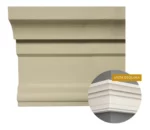 Moldura de Exterior Atenneas Wing Decó 125x90 mm Arena