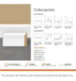 Zócalo de Pino Kflooring Moldurado Prepintado 69 mm Blanco - Imagen 3