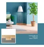 Zócalo de Pino Kflooring Curvo 69 mm Natural - Imagen 5