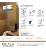 Toallero Eléctrico Atrim Coco 48x22 cm Acero Inoxidable - Imagen 3