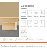 Zócalo de Pino Kflooring Curvo 69 mm Natural - Imagen 3