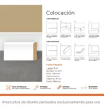 Zócalo de Pino Kflooring Prepintado 69 mm Blanco - Imagen 3