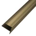 Naríz de Escalera 13 20x25.4 mm Aluminio Anodizado Champagne Tira 2 m