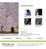 Piedra Flexible Mármol 61x122 cm Bosque Piedrafina Pack x10 - Imagen 2