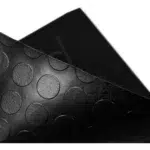 Piso de Goma Moneda Negro 1.2mm x m² - Imagen 3