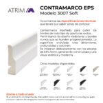 Contramarco Atrim Soft 50 mm EPS PVC Blanco Mate - Imagen 2