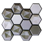 Frigg 30X30 cm PVC Hexágono Gris Mate