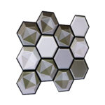 Frigg 30X30 cm PVC Hexágono Gris Mate - Imagen 2