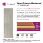 Revestimiento Muropanel Lifewall Nude MDF Cajú - Imagen 2