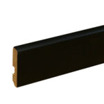 Zócalo Atenneas 60 mm MDF Foliado Negro Mate Tira 2.75 m