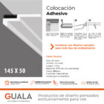 Moldura Contemporánea 50x145 mm EPS Blanco Tira 2 m - Imagen 5