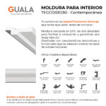Moldura Contemporánea 24x90 mm EPS Blanco Tira 2 m - Imagen 4