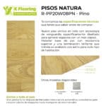 Piso Vinílico en Rollo PVC Simil Madera Pino Transito Residencial Moderado 1m² - Imagen 4