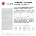 Placa Cielorraso Desmontable EPS París 60x60 cm Blanco - Imagen 4