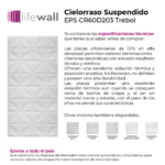 Placa Cielorraso Desmontable EPS Trébol 60x60 cm Blanco - Imagen 4