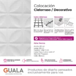 Placa Cielorraso Desmontable EPS Trébol 60x60 cm Blanco - Imagen 5