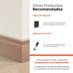 Zócalo de EPS Atrim Extra Line 100 mm PVC Visón Mate - Imagen 6