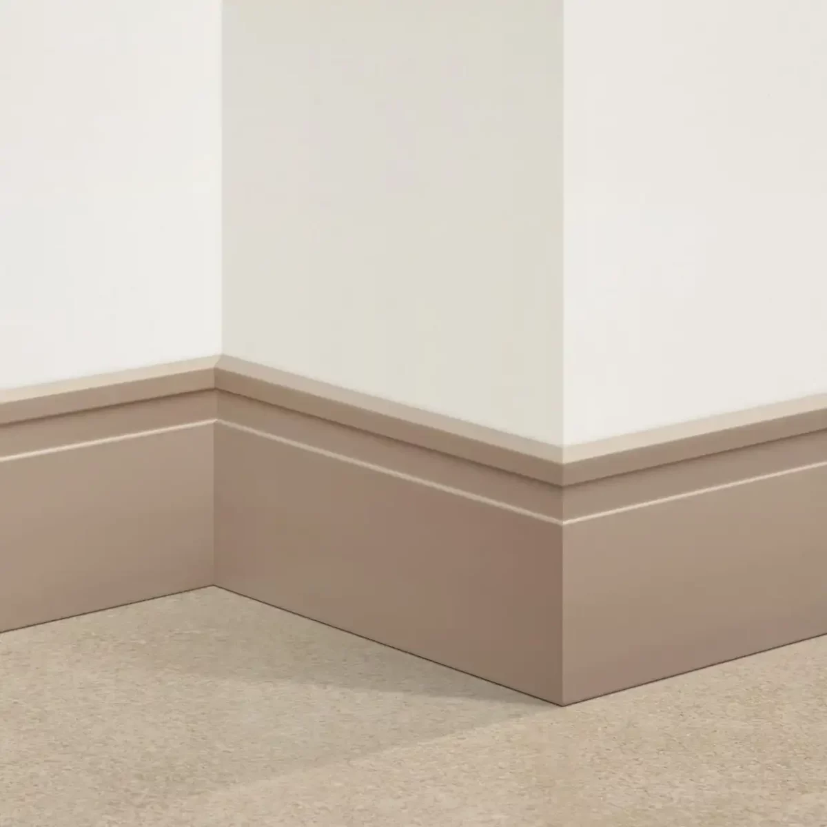 Zócalo de EPS Atrim Extra Line 100 mm PVC Visón Mate - Imagen 2