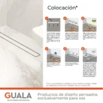 Desagüe Lineal Atrim 2 en 1 Aqua 70 cm Acero Inoxidable Mate - Imagen 8