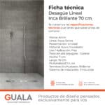 Desagüe Lineal Atrim Aqua Inca 70 cm Acero Inoxidable Brillante - Imagen 6