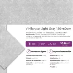 Caja Vinilanato Decorativo Autoadhesivo 60x120 Mármol Light Grey 10.8 m² - Imagen 5
