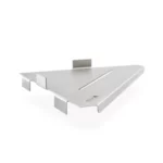 Estante Esquinero Triangular Lineal Atrim Embituble Esmerilado 21,5 cm - Imagen 2