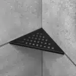 Estante Esquinero Triangular Cuadrado Atrim Aplicable Negro Mate 23 cm - Imagen 3