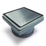 Desagüe para Pileta de Patio Atrim 2 en 1 Acero Inoxidable Mate