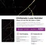 Revestimiento Pared Lifewall Vinilanato Luxe Noirdor PVC UV Simil Mármol 122x260cm - Imagen 5