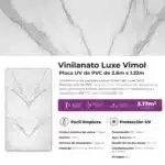 Revestimiento Pared Lifewall Vinilanato Luxe Vimol PVC UV Simil Mármol 122x260cm - Imagen 5
