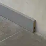 Zócalo Recto Foliado Aluminio Frigg 7cm MDF Madera Piso Pared 2.75m