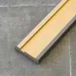 Zócalo Recto Foliado Aluminio Frigg 7cm MDF Madera Piso Pared 2.75m - Imagen 3