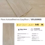 Piso Vinílico Autoadhesivo Easyfloor Yalo 1.5 mm LVT Tránsito Residencial Frigg 5.02m² - Imagen 5