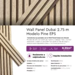 Revestimiento Wall Panel Dubai Pine EPS Mate 2.75 m - Imagen 4