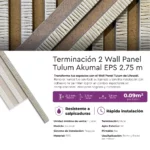 Wall Panel Tulum Akumal EPS Mate 2.75m Terminación 2 - Imagen 3