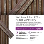 Revestimiento Wall Panel Tulum Cenote EPS Mate 2.75 m - Imagen 4