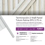 Wall Panel Tulum Palma EPS Mate 2.75m Terminación 2 - Imagen 3
