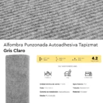 Alfombra Punzonada Autoadhesiva Tapizmat Frigg Gris Claro 4.2 m² - Imagen 6