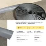 Zócalo Sanitario Curvo Gris Mediano CleanBase Frigg 3.5 cm 5m - Imagen 5