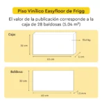 Piso Vinílico Autoadhesivo Easyfloor Nerco 1.5 mm LVT Tránsito Residencial Frigg 5.04m² - Imagen 7