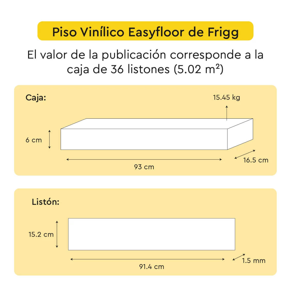 Piso Vinílico Autoadhesivo Easyfloor Yalo 1.5 mm LVT Tránsito Residencial Frigg 5.02m² - Imagen 6