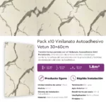 Vinilanato Autoadhesivo Decorativo 30x60 Vetun Pack x 10 Lifewall 1.8 m² - Imagen 6